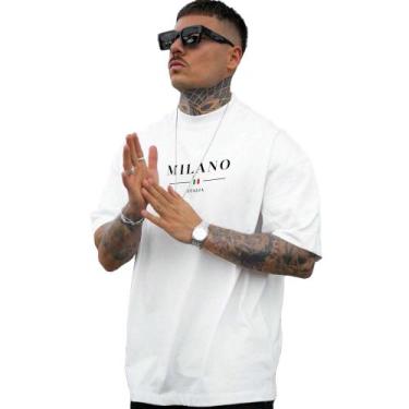 Imagem de Camiseta Estampada Oversized Unissex Algodão Milano - Jobs, Branco, M