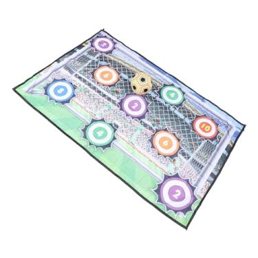 Imagem de aqxreight Conjunto de Tapete de Jogo de Bola de Futebol para Ambientes Internos e Externos Jogo de Alvo de Lance de Futebol de Gol de Com Bola de para Meninos Tipo A e Arremesso, Chute para e 2 de é