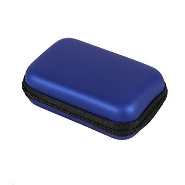 Imagem de TOPINCN 5 Cores Fone de Ouvido Fone de Ouvido Estojo de Transporte Mini Bolsa de Armazenamento Organizador de Gadgets Estojo Portátil para Disco Flash USB Cabo de Dados para Acessórios de (Azul