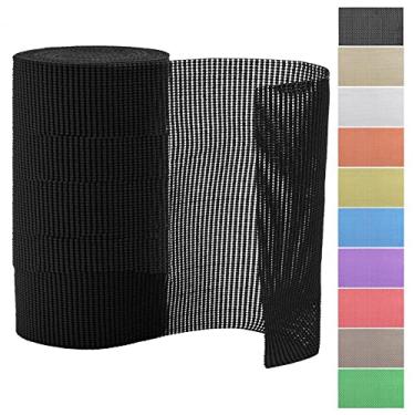 Imagem de Forros para Gavetas e Prateleiras Grip Firme Não Adesivo Instalação Fácil Tapete Organizacional Multiuso Pode Ser Cortado PVC de Armários Cozinha Banh