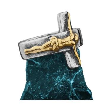 Imagem de Anel Amuleto De Fé Católica Cristã Em Aço Inoxidável Unissex, Joia De 