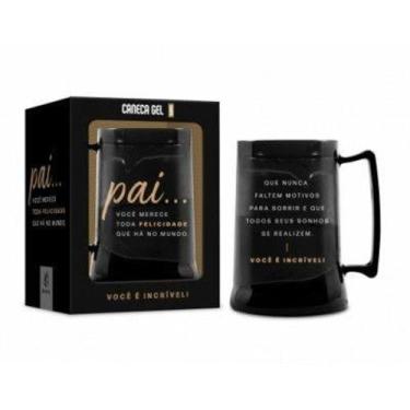 Imagem de Caneca Gel  300 ml Pai Você é Incrível BrasFoot
