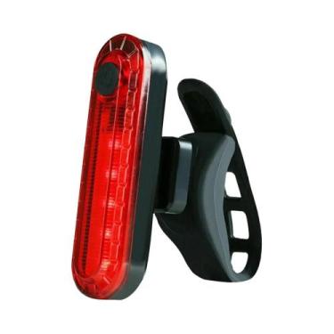 Imagem de Lanterna Traseira LED Recarregável USB Para Bicicleta, Luz De Seguranç