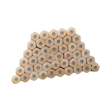 Imagem de Lápis HB Com Estojo De Madeira Amarelo E Borracha Para Desenho, Esboço