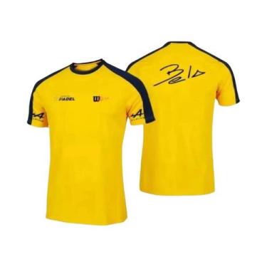 Imagem de Camiseta De Tênis Masculina De Verão Solta, Cor Sólida, Gola Redonda, 