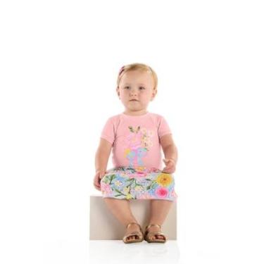 Imagem de Conjunto Blusa Saia-Short Estampado Quimby-Feminino