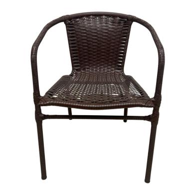 Imagem de Cadeira Ravena Poltrona Junco área Jardim Terraço Deck Chocolate