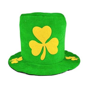 Imagem de Cartola verde irlandês com trevo amarelo Dia de São Patrício - yiweisa