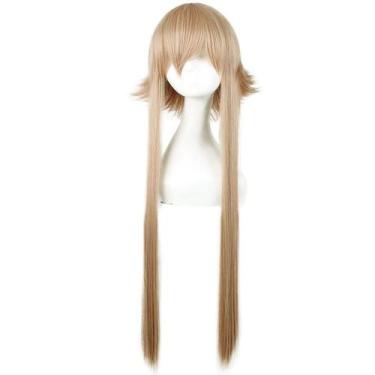 Imagem de Peruca de cosplay genérica, longa, loira, estilo em camadas, franja la