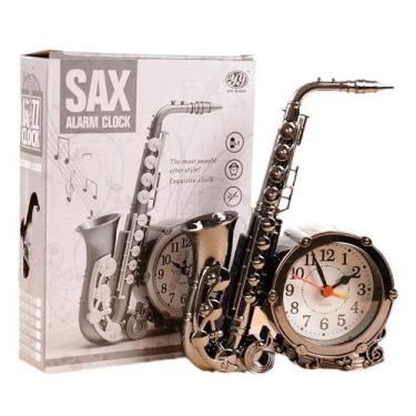 Imagem de Despertador Creative Saxophone Shape Jazz Music Lover - yiweisai