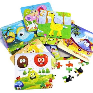 Imagem de Kids Puzzle Set Desenvolvimento da Coordenação Olho-Mão - Gloome Store