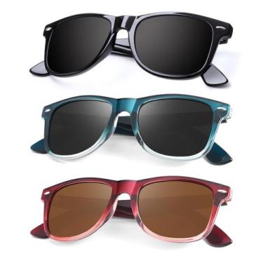 Imagem de Óculos de sol KALIYADI com acabamento fosco polarizado com bloqueio UV