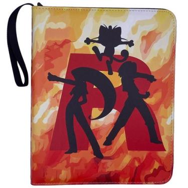 Imagem de Trading Card Binder 900 bolsos, 9 bolsos, zíper, álbum vermelho - Gloo