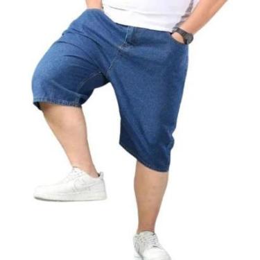 Imagem de Bermuda Shorts Jeans Plus Size Tamanho Grande Do 50 Ao 56-Masculino