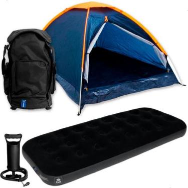 Imagem de Barraca Camping Panda 2 Pessoas Ntk Colchão Solteiro Mochila - Nautika