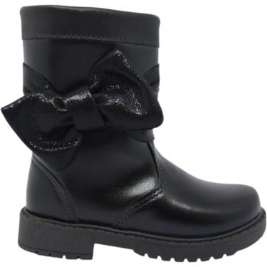 Imagem de Bota Infantil Menina Casual Dia a Dia Passeio Escola com Laço e Zíper Conforto Unipasso...