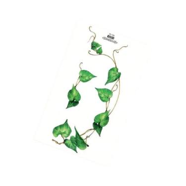 Imagem de Tatuagem Temporária Com Padrão De Folha Verde Para Mulheres, Decoração