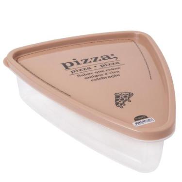 Imagem de Pote para pizza decorado bege Plasutil ref. 8690
