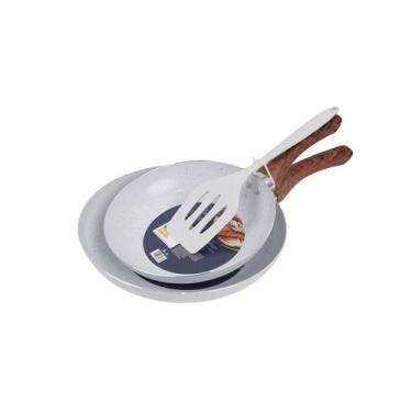 Imagem de Conjunto 2 Frigideiras LECCE Inducao Ceramica 20 e 24 Cm - Vista Home,