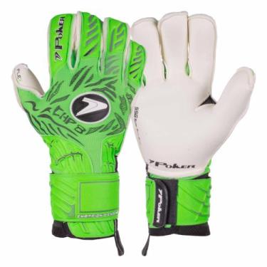 Imagem de Luva de Goleiro Campo Profissional Poker Champion 8 Extended, Verde, 1