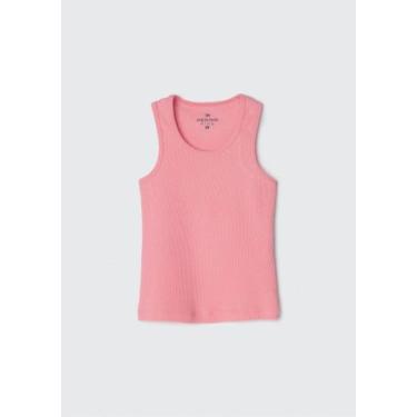 Imagem de Camiseta Infantil em Ribana Canelada Hering Infantil, Rosa, 4 