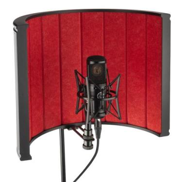 Imagem de Difusor Acústico P/ Pedestal Vocal Booth c/blindagem em Alumínio,feltr