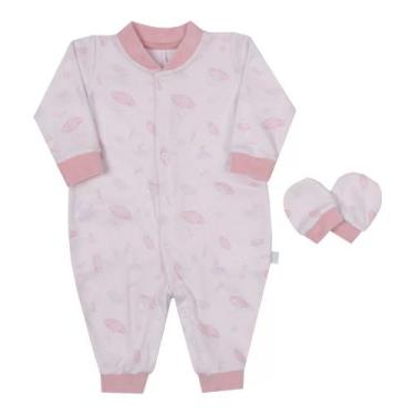 Imagem de Macacão Longo Soft Luxo Bebê Menina Letut Paraiso Ref 12743 - Letut / 