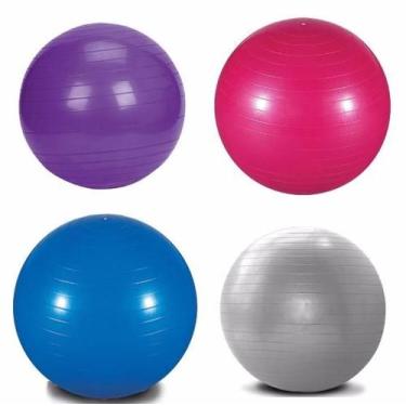 Imagem de Bola Pilates Yoga Abdominal Gym Ball 55cm Cor Roxa - Trail Your Soul