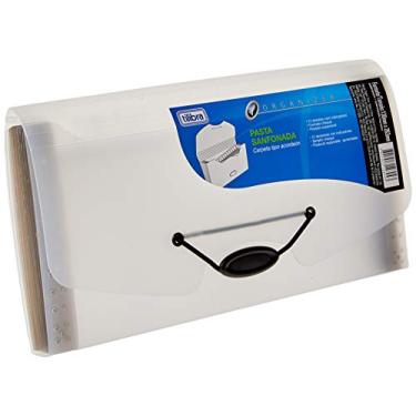 Imagem de Tilibra - Pasta Sanfonada Polipropileno 0,65mm 12 Divisórias Cheque Organizer Cristal - 1 un