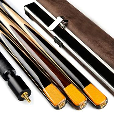 Imagem de LIUHD Tacos de bilhar de bilhar, conjunto de taco de sinuca 3/4 para tacos de bilhar e tacos de sinuca com estojos para tacos de bilhar, fácil de armazenar jogos em ambientes internos ao ar livre, D, 10 mm