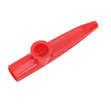 Imagem de Kazoo de plástico, instrumento musical fácil de aprender, presente para crianças e amantes da música, ukulele, violino, violino, piano teclado, bom companheiro (vermelho)