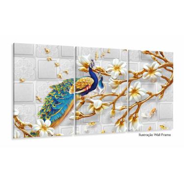 Imagem de Quadro Decorativo Pavão Do Paraíso 105x65