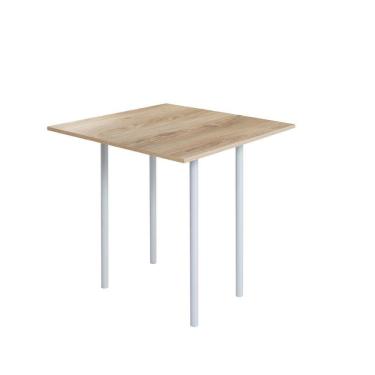 Imagem de Mesa Dobrável 4 Lugares Expert Ciplafe Branco/Carvalho Montreal