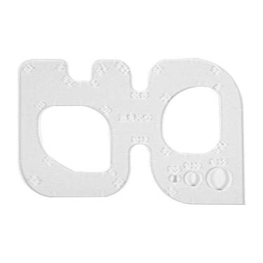 Imagem de Modelo de círculo de acrílico transparente, régua de costura de canto redondo estêncil de canto com furos de canto para costura de couro ferramenta de posicionamento de couro LeatherCraft Suprimentos de ferramentas DIY (tipo C)