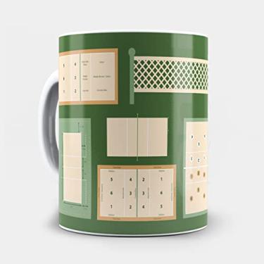 Imagem de Caneca Volei Quadra diagrama Voley 3