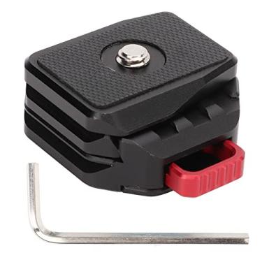 Imagem de V-LOCK Placa de bateria de montagem rápida placa de liberação, base de liberação rápida de montagem em V de liga de alumínio para tripé de câmera DSLR