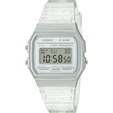 Imagem de Relógio Casio Feminino Digital Prata F-91WS-7DF