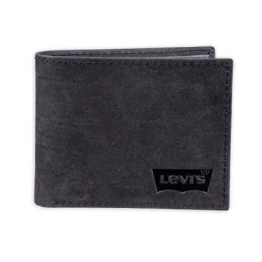 Imagem de Levi's Carteira masculina fina de capacidade extra, Preto, tamanho nico
