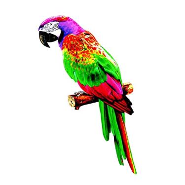 Imagem de Ioensy Papagaios tificiais Coloridos Estatuetas Pingente Pendurado Pásso Modelo Escultura pa Festa Ao Livre Decoração de Casa, estilo B