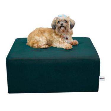Imagem de Cama Box Para Cachorro E Pet Quadrado Confortável Luna Tecido Maserati