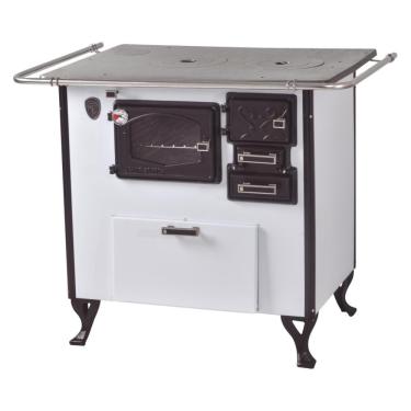 Imagem de Fogão A Lenha C Forninho  C/Cx Esq. Branco Fornos Pinhal N2