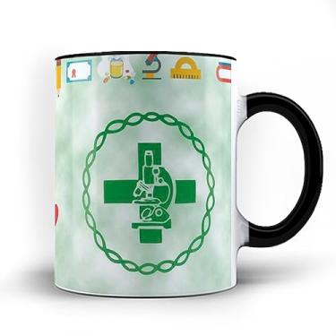 Imagem de Caneca xicara profissão curso Biomedicina 23 (Preta)