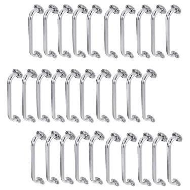 Imagem de Alça de Apoio Inox Barra 50cm Kit 30 Unidades Acessibilidade Idoso Cadeirante Banheiro Corrimao Deficiente Suporte