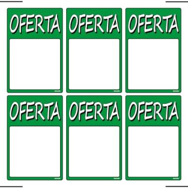 Imagem de Combo 6 Placas De Sinalização Oferta 20x30 Ekomunike - P-18 F9e