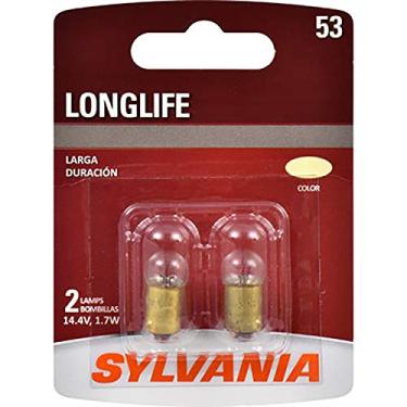 Imagem de SYLVANIA - Miniatura de longa duração 53 – Lâmpada, ideal para relógio, cortesia, porta-luvas e muito mais. (Contém 2 lâmpadas)