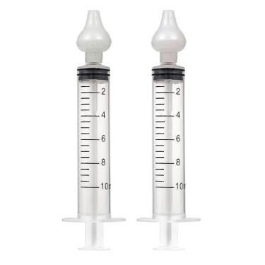 Imagem de Kit 2 Seringas Lavagem Higienização Nasal Bico Silicone Buba