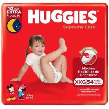 Imagem de Fralda Descartável HUGGIES Supreme Care XXG com 54 Unidades