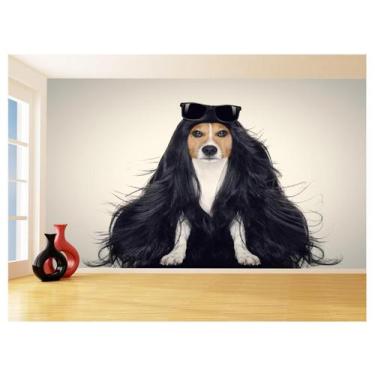 Imagem de Papel De Parede 3D Animais Cão Gato Petshop 3,5M Anm429 - Você Decora