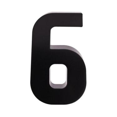 Imagem de Números e Letras Residenciais / Comerciais Preto 3D 19cm - LETU Comerc