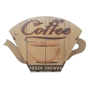Imagem de Porta Filtro de Papel para Coador de Café Decorativo - Brewed Coffee -